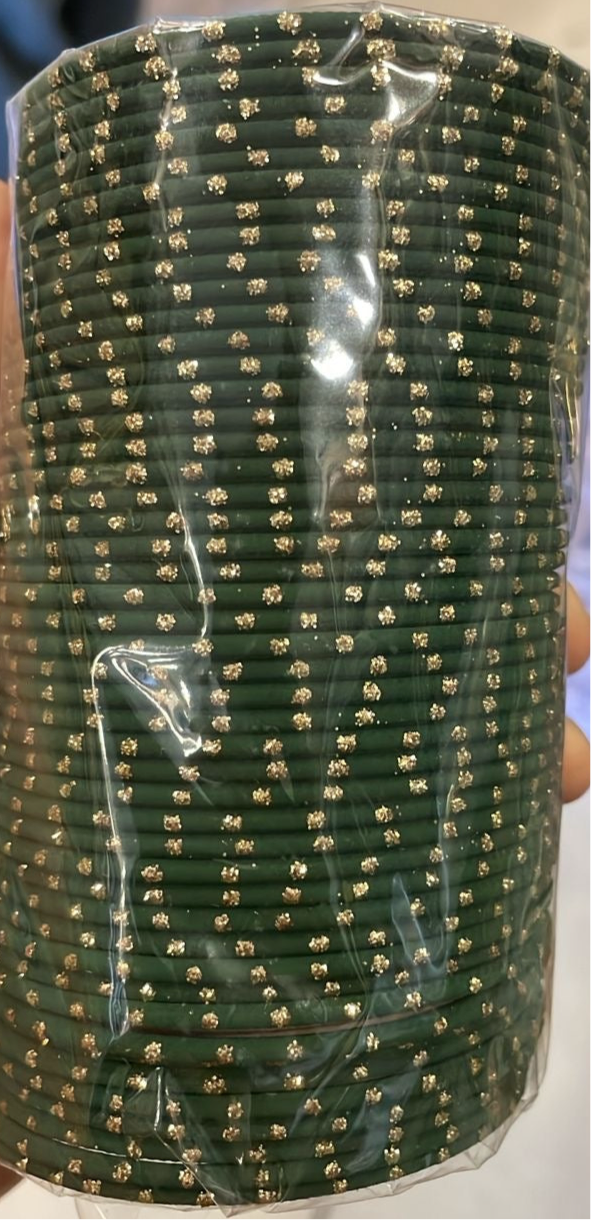 Dark Green bangles in 2.6