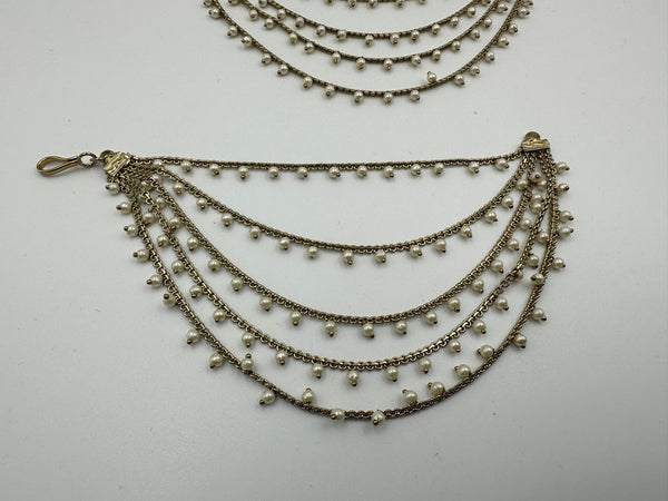 Antique Gold Ear chains - Sahara Chain